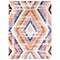 Chaudhary Living 6.5' x 9.5' Geometric Area Throw Rug - White and Red